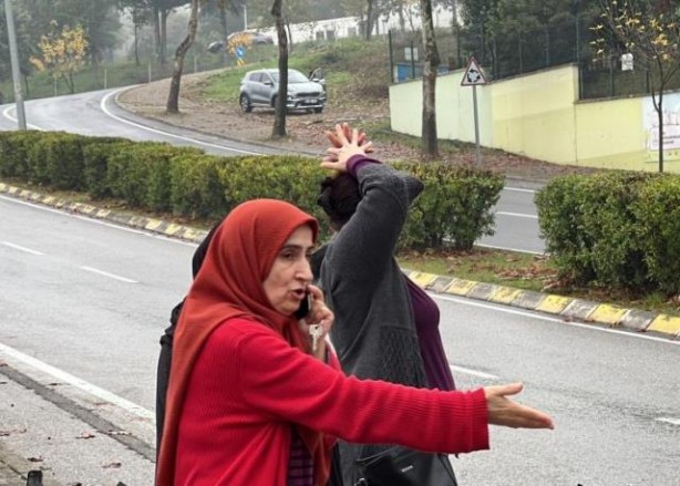 Foto - Kadın sürücü gördüğü manzara karşısında sinir krizi geçirdi