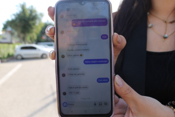 Foto - Kadına ahlaksız mesaj! Böyle müdür olmaz olsun