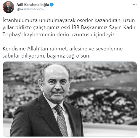 Foto - Kadir Topbaş vefat etti! Siyasilerden taziye mesajı yağdı