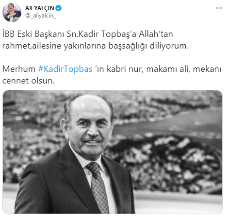 Foto - Kadir Topbaş vefat etti! Siyasilerden taziye mesajı yağdı