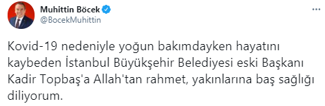 Foto - Kadir Topbaş vefat etti! Siyasilerden taziye mesajı yağdı