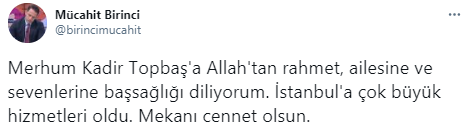 Foto - Kadir Topbaş vefat etti! Siyasilerden taziye mesajı yağdı