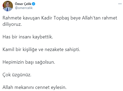 Foto - Kadir Topbaş vefat etti! Siyasilerden taziye mesajı yağdı