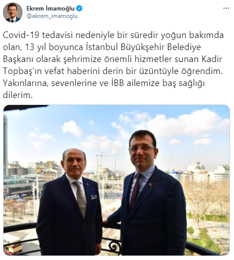 Foto - Kadir Topbaş vefat etti! Siyasilerden taziye mesajı yağdı