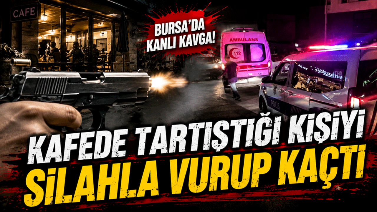 Kafede Tartıştığı Kişiyi Silahla Vurup Kaçtı