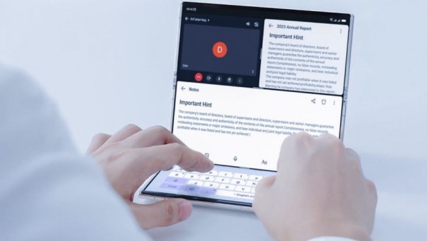 Foto - Kağıt kadar ince katlanabilir telefon tanıtıldı