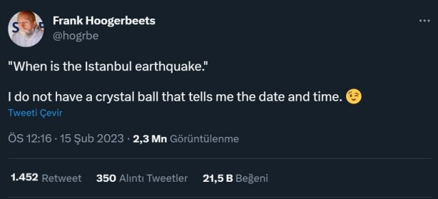 Foto - Kahramanmaraş depremini 2 gün önceden bilmişti... Frank Hoogerbeets "İstanbul depremi ne zaman?" sorusuna cevap verdi!