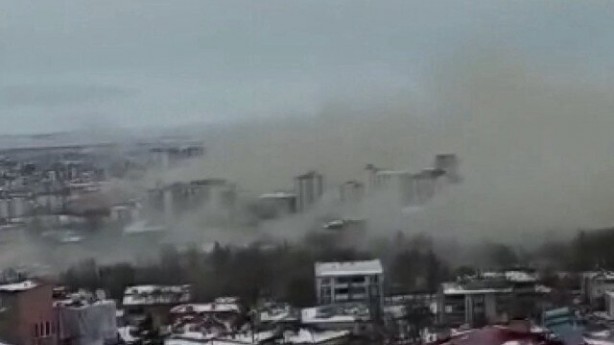 Foto - Kahramanmaraş'ta ikinci depremin ardından ürküten görüntü! 
