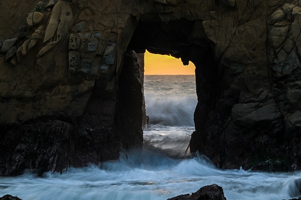Foto - Kaliforniya'da gün batımı manzarası