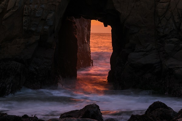 Foto - Kaliforniya'da gün batımı manzarası