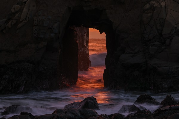 Foto - Kaliforniya'da gün batımı manzarası