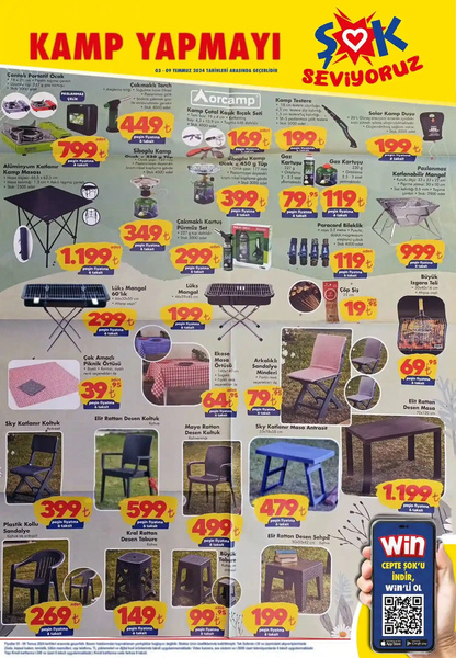 Foto - Kampçılar, mangalcılar ve sporcular dikkat! ŞOK 3 Temmuz’da yepyeni ürünleri ile indirimde