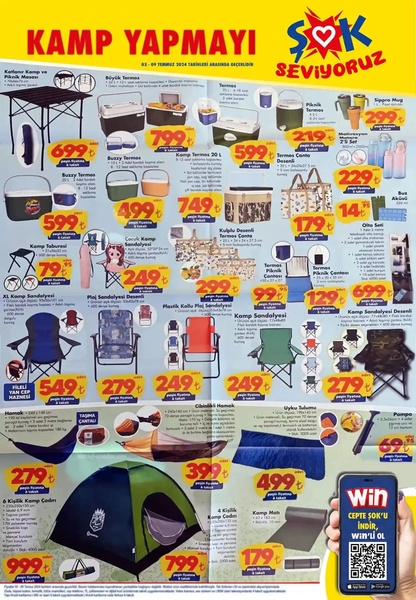 Foto - Kampçılar, mangalcılar ve sporcular dikkat! ŞOK 3 Temmuz’da yepyeni ürünleri ile indirimde