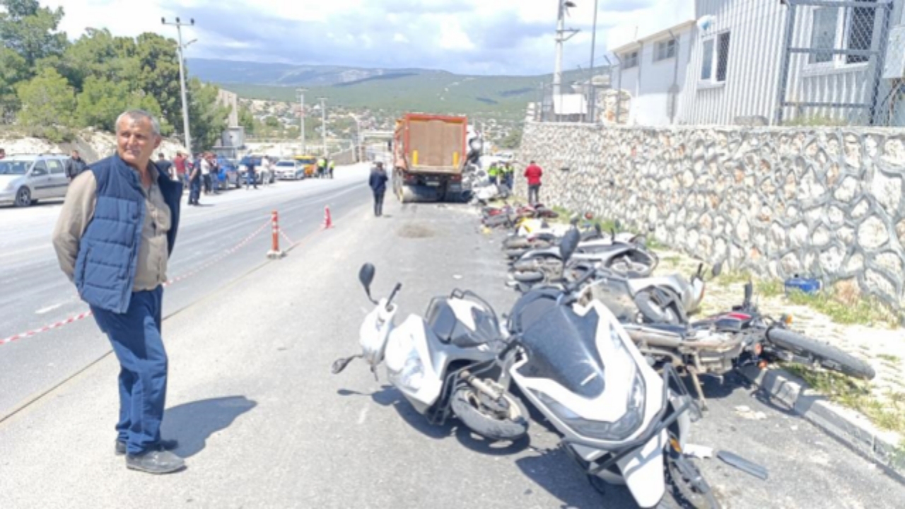 Foto - Kamyon, önüne ne çıktıysa ezdi geçti! Mersin’de kaydedilen görüntüler ağızları açık bıraktı