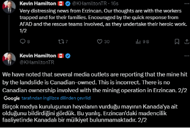 Foto - Kanada'dan felaketin yaşandığı Erzincan'daki altın madeniyle ilgili kritik duyuru: Feshedilmiş bir şirkettir