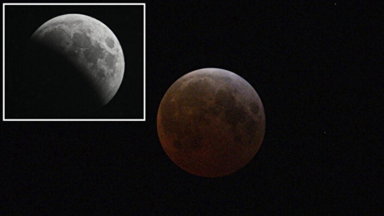 Kanlı ay tutulması görüntülendi! İşte o etkileyici anlar