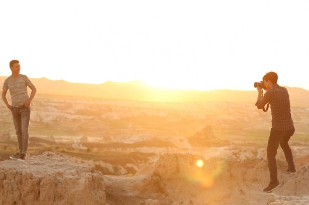 Foto - Kapadokya'da doğanın gösterisi: "Gün batımı"