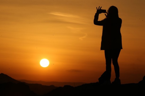 Foto - Kapadokya'da doğanın gösterisi: "Gün batımı"