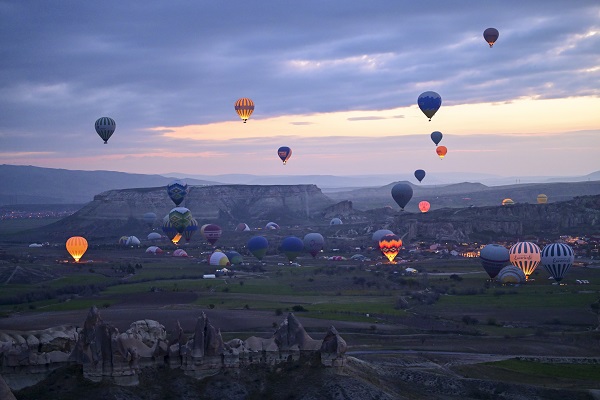 Kapadokya'da görsel şölen