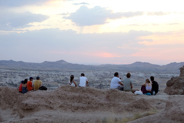 Foto - Kapadokya'da gün batımı keyfi