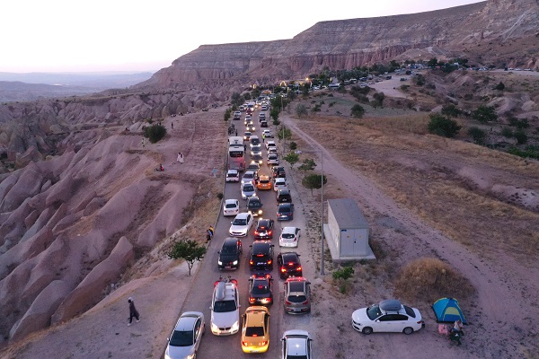 Foto - Kapadokya'da gün batımı keyfi