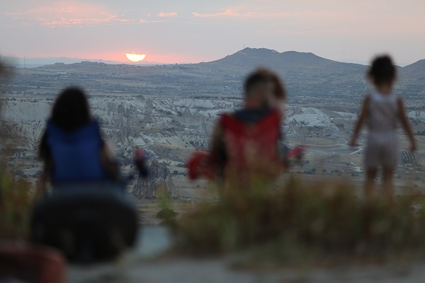 Foto - Kapadokya'da gün batımı keyfi