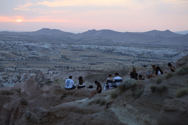 Foto - Kapadokya'da gün batımı keyfi