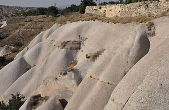 Kapadokya yakınlarında tepki çeken görüntü