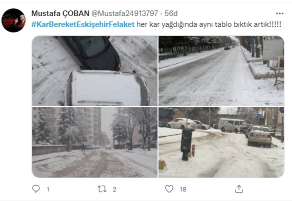 Foto - Kar bereket Eskişehir felaket! CHP’li belediye her yerde aynı