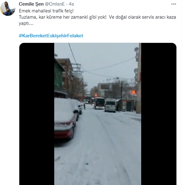 Foto - Kar bereket Eskişehir felaket! CHP’li belediye her yerde aynı