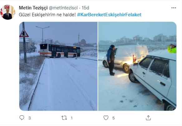 Foto - Kar bereket Eskişehir felaket! CHP’li belediye her yerde aynı