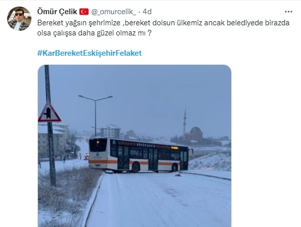 Foto - Kar bereket Eskişehir felaket! CHP’li belediye her yerde aynı
