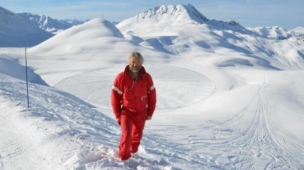Foto - Kar ressamından ilginç şov! Görenler hayret ediyor