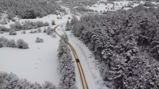 Foto - Karabük'te doyumsuz kar manzarası