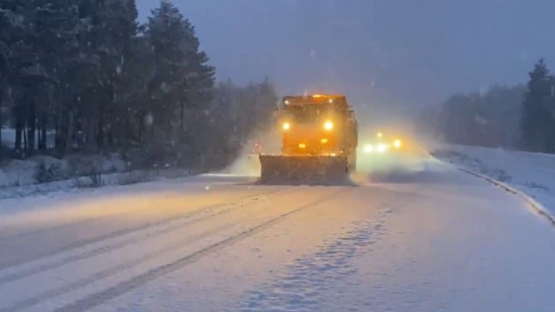 Foto - Karabük'te kar yağışı etkili oldu