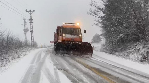 Foto - Karabük'te kar yağışı etkili oldu