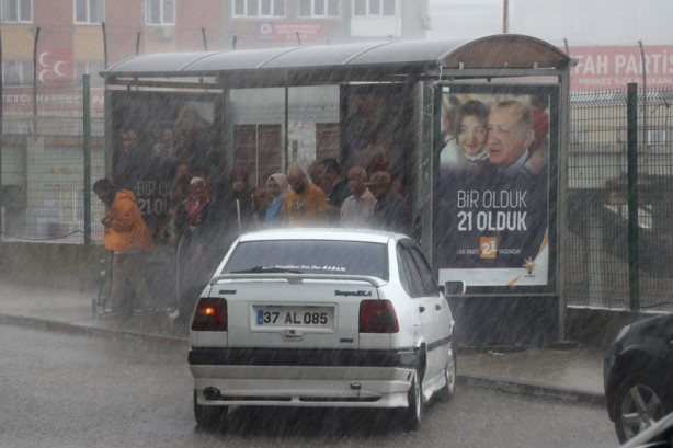 Foto - Karabük'te sağanak ve dolu yağışı