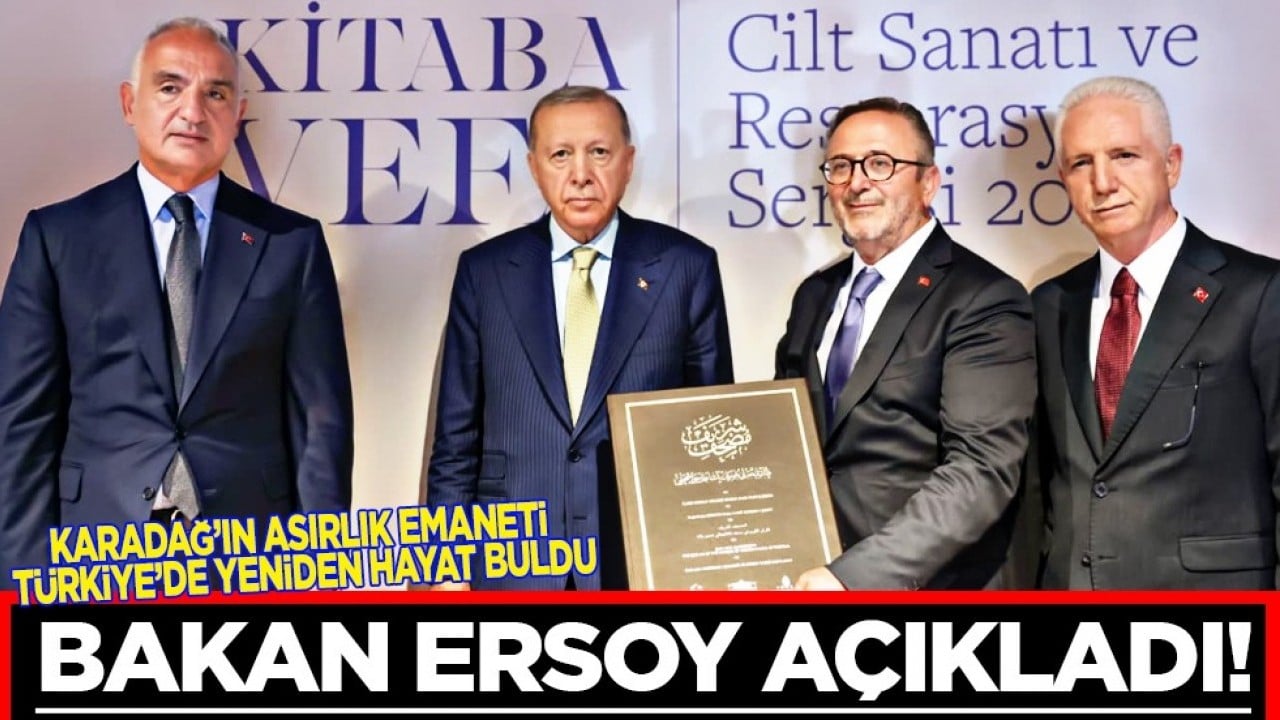 Karadağ'ın asırlık emaneti Türkiye'de yeniden hayat buldu! Hüseyin Paşa Camii Mushaf-ı Şerifi’nin tıpkıbasımı tamamlandı