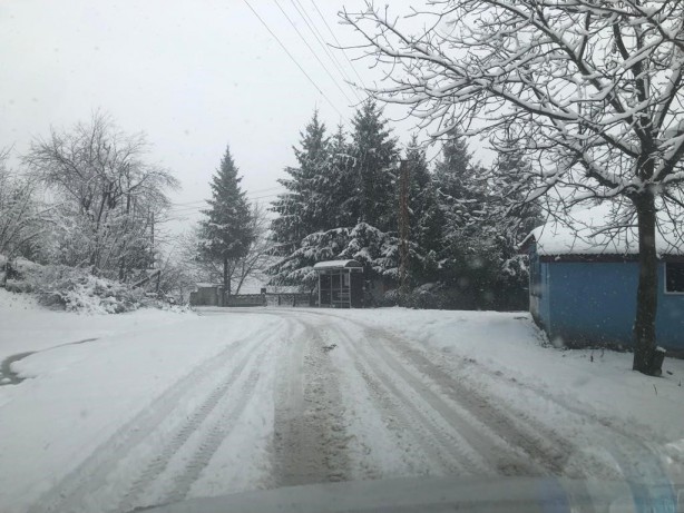 Foto - Karadeniz köyleri bembeyaz