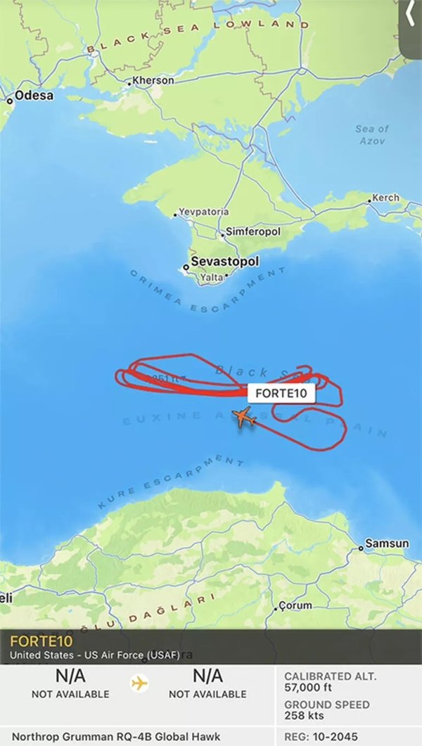 Foto - Karadeniz'de gizemli İHA! Hipersonik füze ateşlenince Sinop semalarında uçmaya başladı