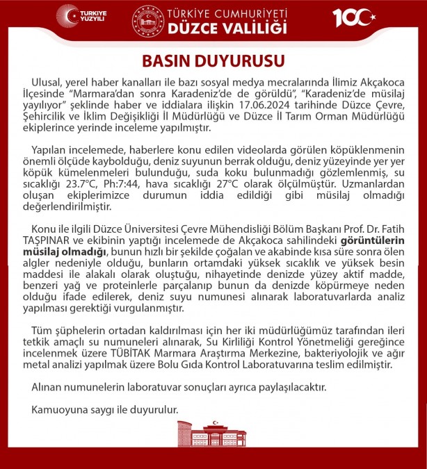 Foto - Karadeniz’deki kirliliğin müsilaj değil, alglerden kaynaklandığı ortaya çıktı