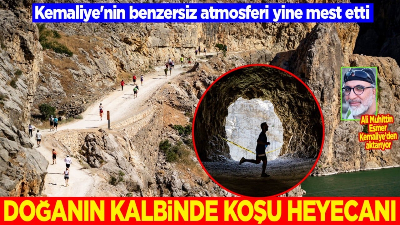 Karanlık Kanyon ve tarihi Eğin sokakları... Kemaliye'de doğanın kalbinde koşu heyecanı!