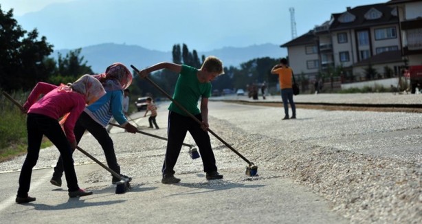 Foto - Karayolunda hasat zamanı