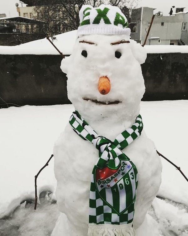 Foto - 'Kardan adam'lar Bursa'ya damga vurdu