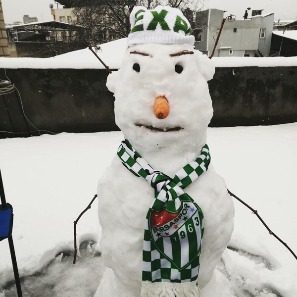 Foto - 'Kardan adam'lar Bursa'ya damga vurdu