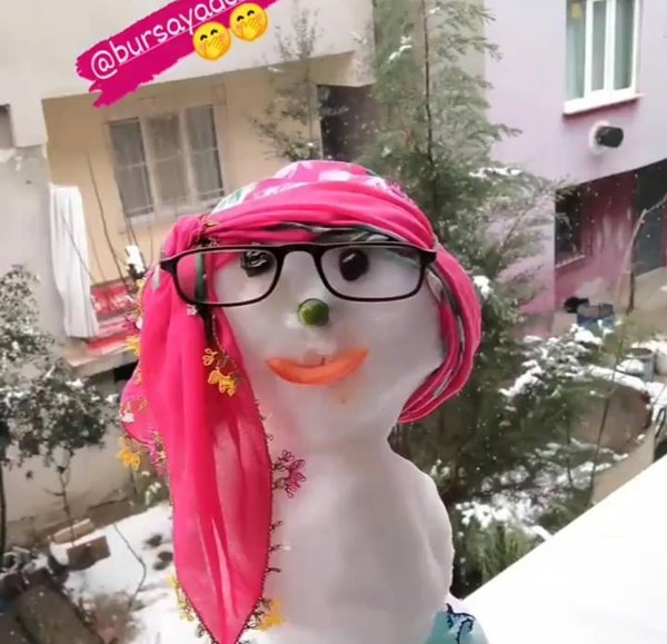 Foto - 'Kardan adam'lar Bursa'ya damga vurdu