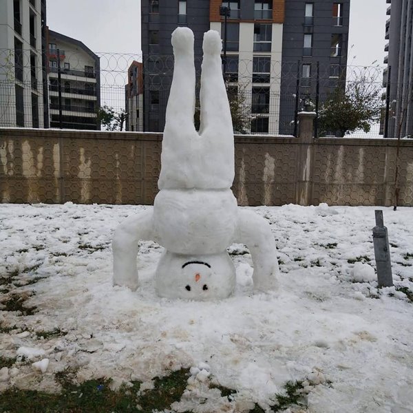 Foto - 'Kardan adam'lar Bursa'ya damga vurdu