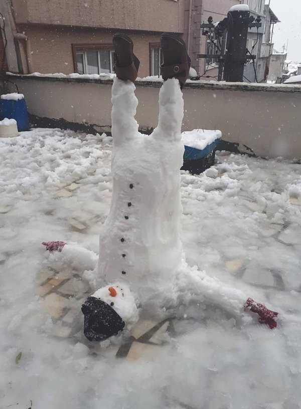 Foto - 'Kardan adam'lar Bursa'ya damga vurdu