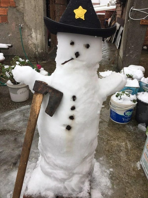 Foto - 'Kardan adam'lar Bursa'ya damga vurdu