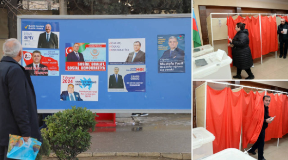 Foto - Kardeş ülke Azerbaycan SANDIK BAŞINDA! Cumhurbaşkanı seçimi için oy verme işlemi başladı